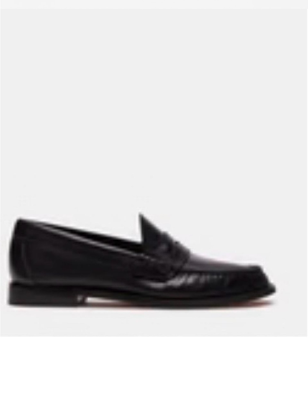 Steve Madden Women's Black Leather Penny Moccasins